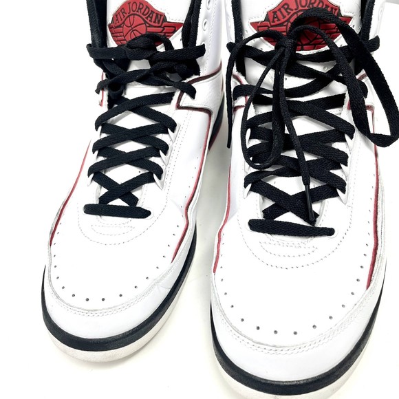 Air Jordan 2 Retro QF \'White Varsity Red\' 2009 - 395709 101 Men\'s‎ Size 10.5 main image 5